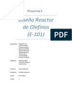 Diseño Reactor de Olefinas (E-101) : Proyecto I