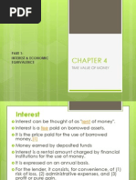 CHAPTER 4 TIME VALUE OF MONEY Part 1 Interst and Equivalent