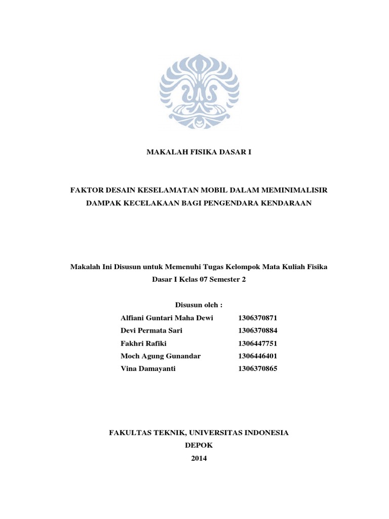 Makalah Fisika Dasar I