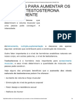 10 Passos para Aumentar Os Níveis de Testosterona Naturalmente - Definição Total PDF