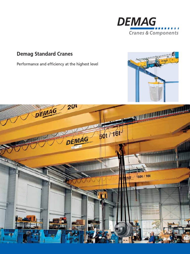 Demag Standard Cranes Overview | PDF | Crane (Machine) | Dynamic Random ...