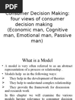 Download Consumer Decision Making Four Views of Consumer Decision Making Economic Man Cognitive Man Emotional Man Passive Man by Durga Prasad Dash SN24945732 doc pdf