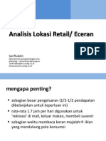 Analisis Lokasi Retail - 2013