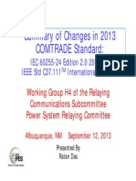 Summary of Changes in 2013 COMTRADE Standard - Rev1