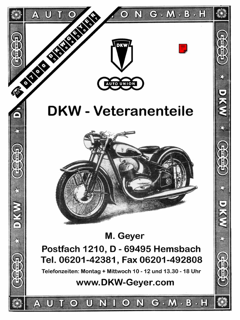 DKW Geyer Katalog