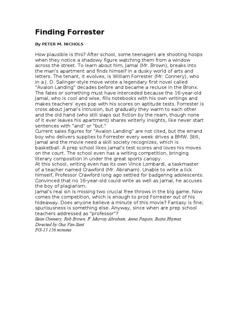 Finding forrester movie cast picture