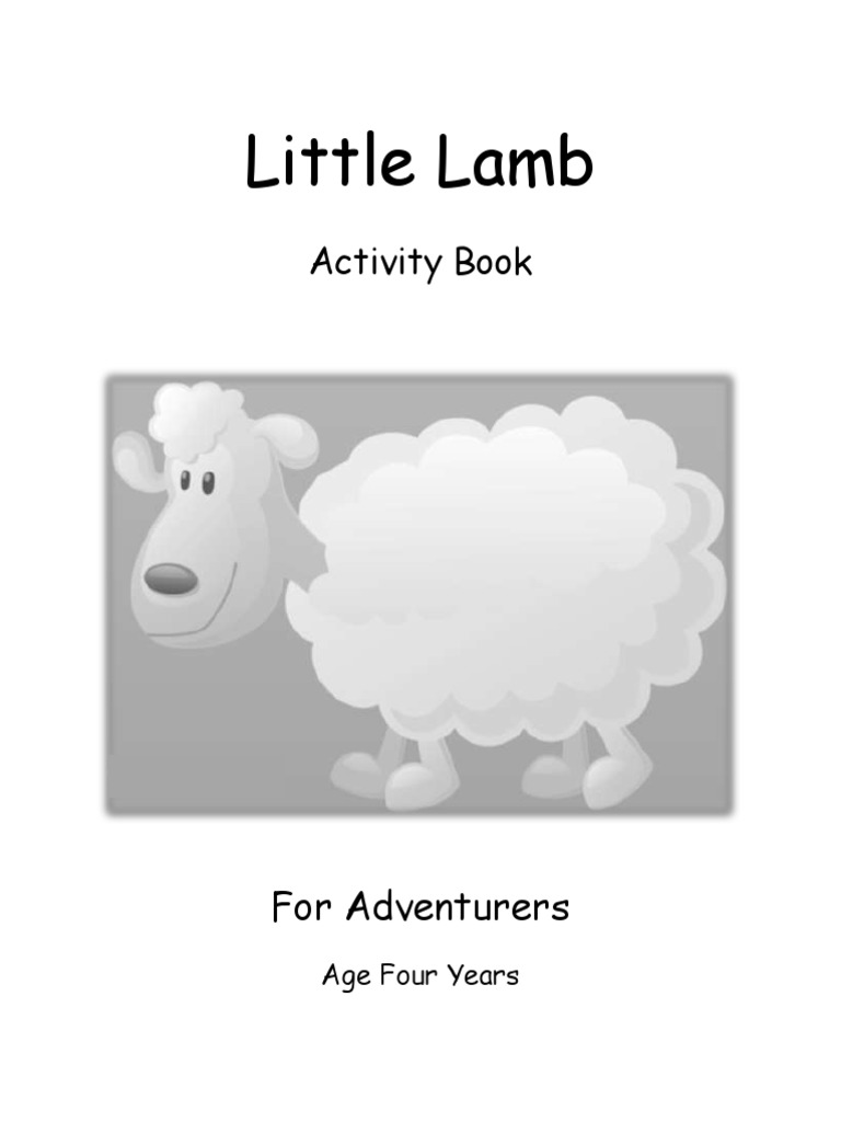 01 Little Lamb Activity Book | PDF | Language Arts