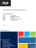 PowerShell for Exchange Admins