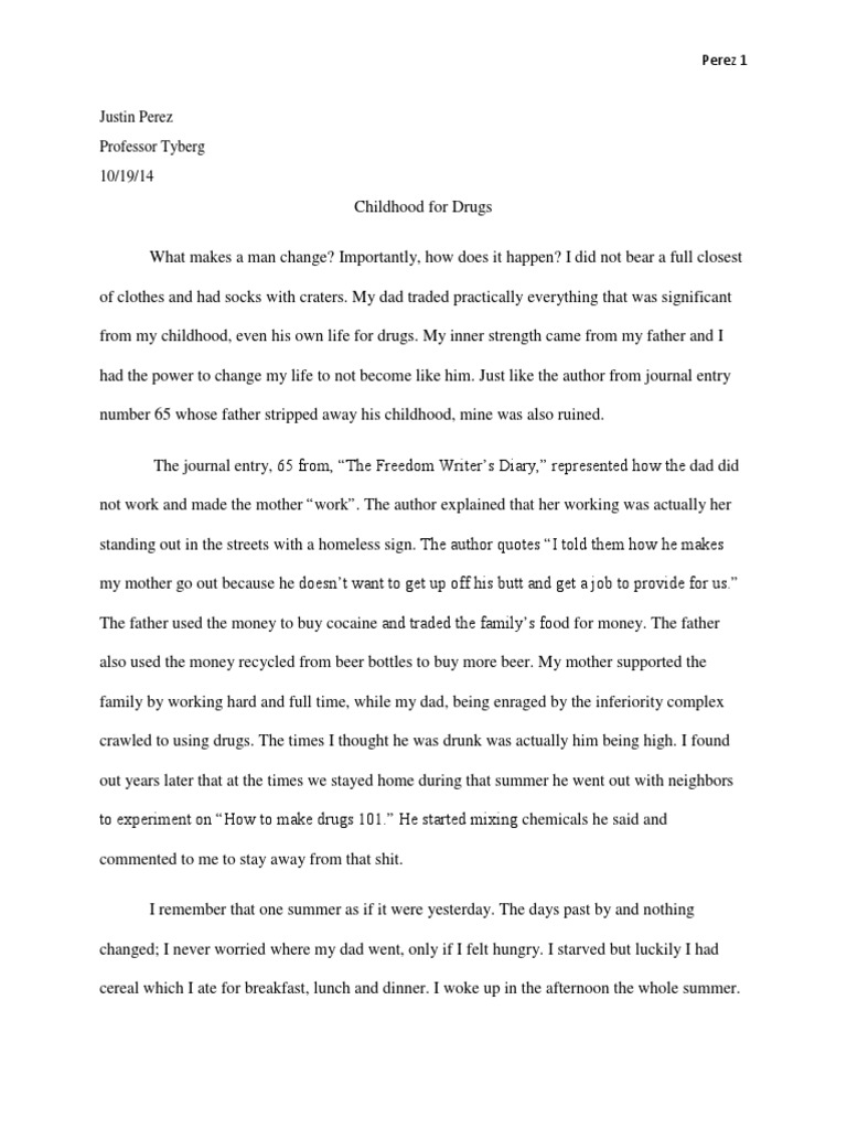 short essay on childhood memories
