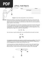 AP Circular Motion Lab