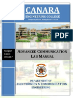 Advanced Communication Lab Manual PDF