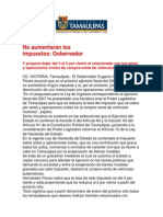 Com0995 121206 No Aumentarán Los Impuestos: Gobernador EHF