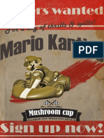 Vintage Mario Kart Poster