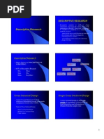 Descriptive Research