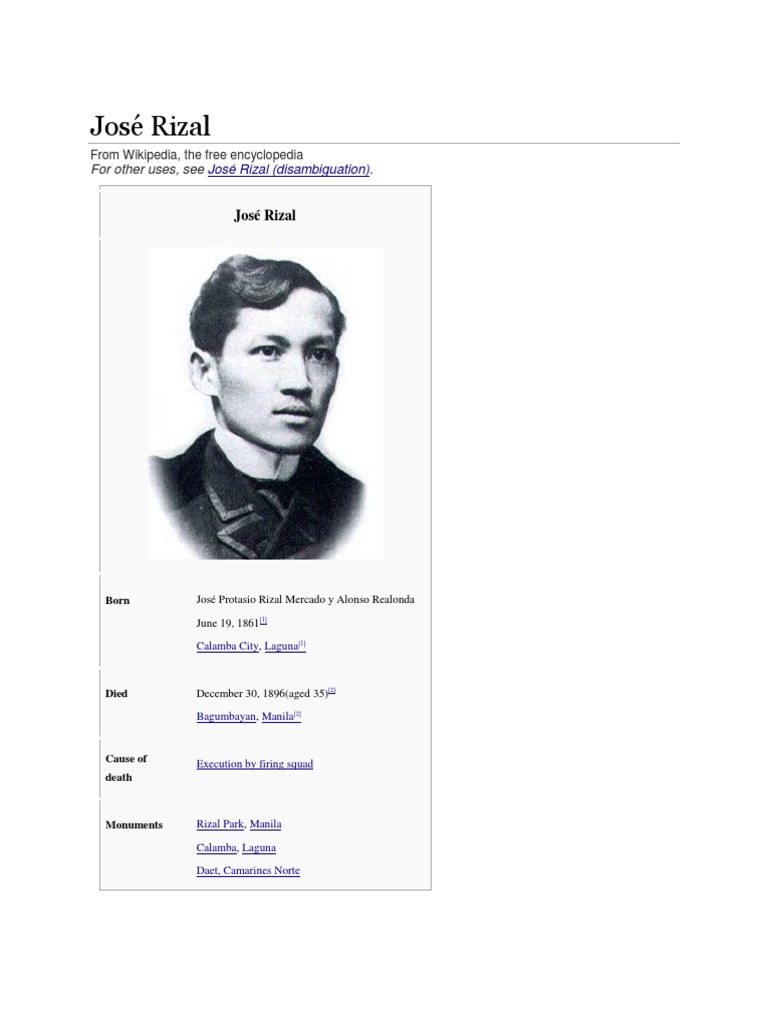 José Rizal | PDF | Philippines