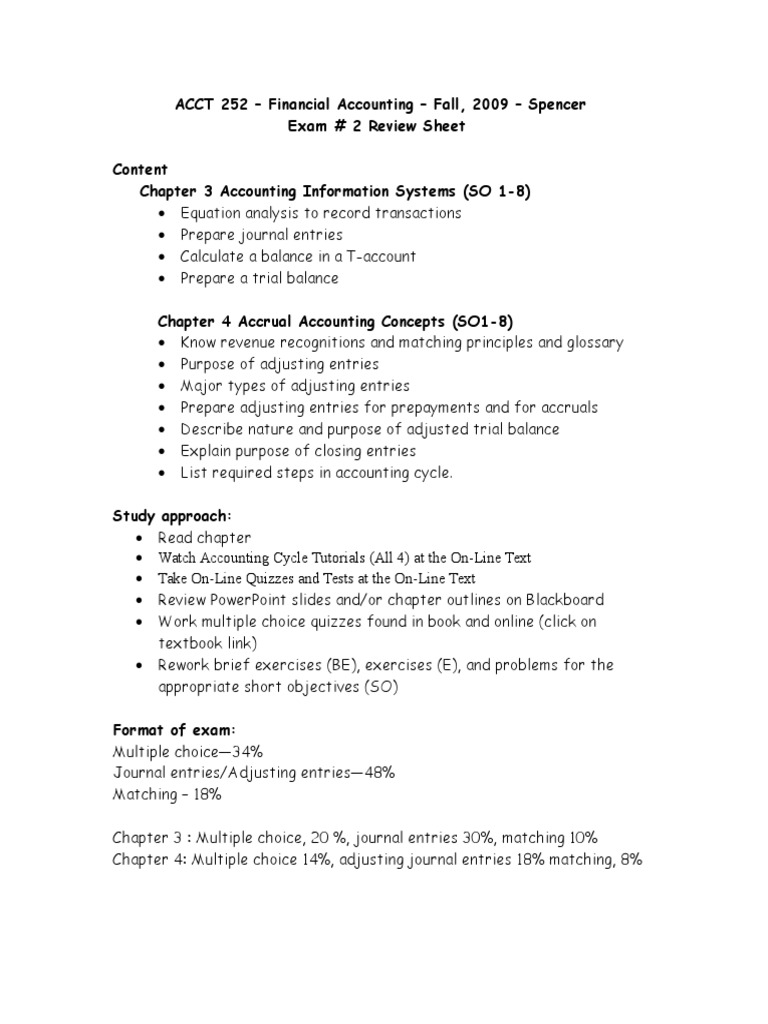 Review For Exam 2 | PDF