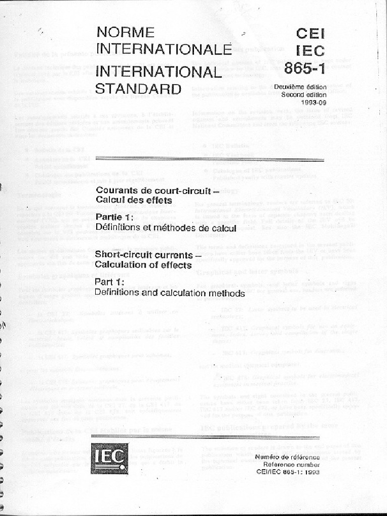 IEC - 865-1 Short Ckt. Forces | PDF