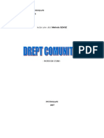 Drept Comunitar - Note de Curs.