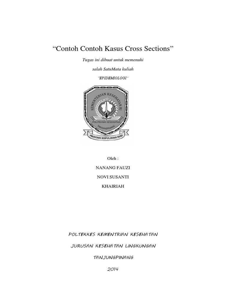 Contoh Contoh Kasus Cross Sections | PDF | Pengembangan Diri | Sains ...