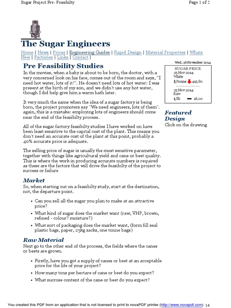 Example feasibility study project proposal picture