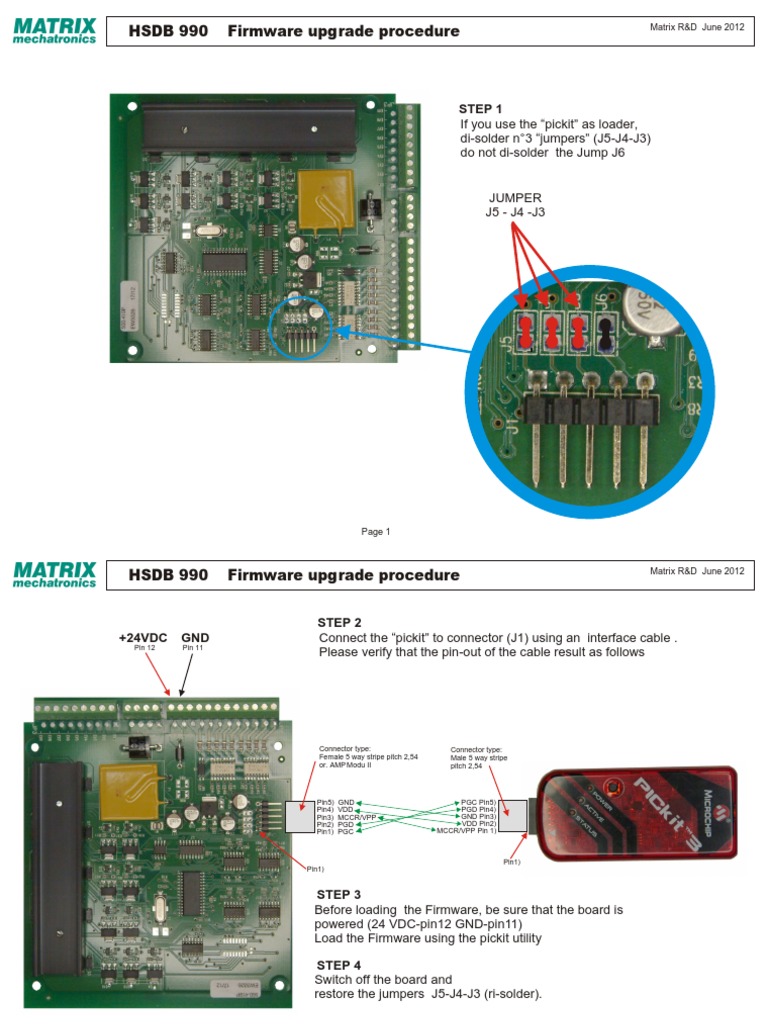 HSDB 990 Firmware Upgrade Procedure: Step 1 | PDF