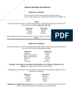 Resumo Nova Ortografia