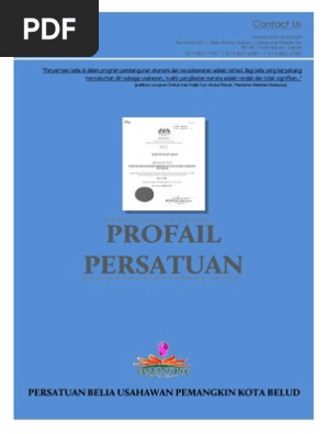 Contoh Profil Persatuan Belia Pdf