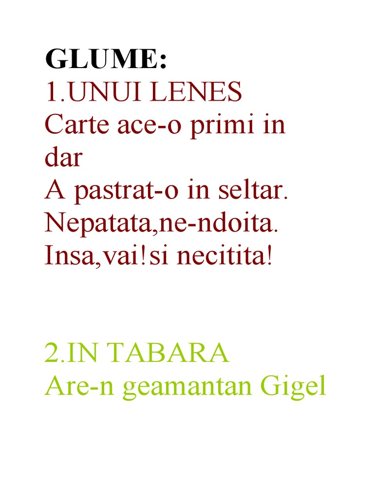 Glume | PDF