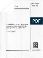 Norma Conexiones PVC 848-83