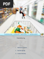 Investigating Consumer Behaviour in Supermarkets