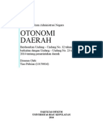 Makalah Hukum Administrasi Negara - Otonomi Daerah 