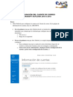 Configuracion Del Cliente de Correo Microsoft Outlook 2010 o 2013