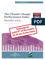 The Climate Change Performance Index - Results 2015