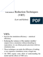 Variance Reduction Techniques (VRT)
