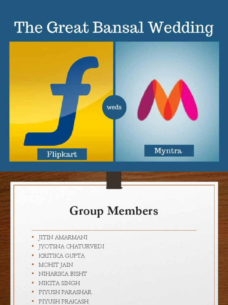 FlipkartMyntra Acquisition E Commerce Online Shopping