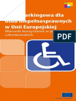 Karta Parkingowa Dla Osób Niepełnosprawnych W Unii Europejskiej