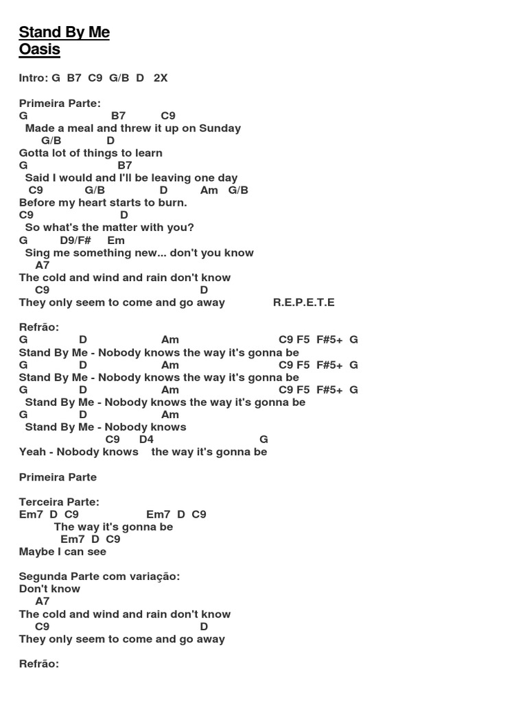 Oasis - Stand by Me | PDF | Art