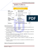 Presupuesto caja 2013 Universidad Privada Telesup
