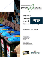 Andover Elementary School:: Waste Audit Summary December 3rd, 2014