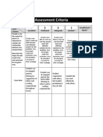 Assessment Criteria 1