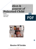 Evaluation & Management of Poisoned Child