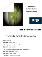 Semiologia Consulta ginecológica