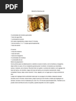 Receta Pan Dulce