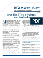 Seven Blood Tests to Maintain Your Best Health