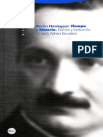 Heidegger 1915 1925 Tiempo e Historia