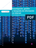 Investigación, gestión y búsqueda de información en el internet