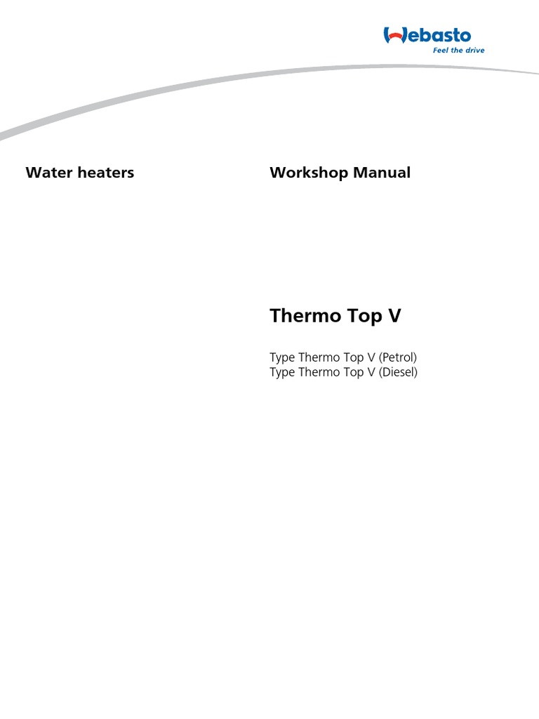 ThermoTop V Service Manual | PDF | Combustion | Diesel Engine