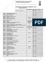 Grade Curricular Engenharia de Controle e Automacao