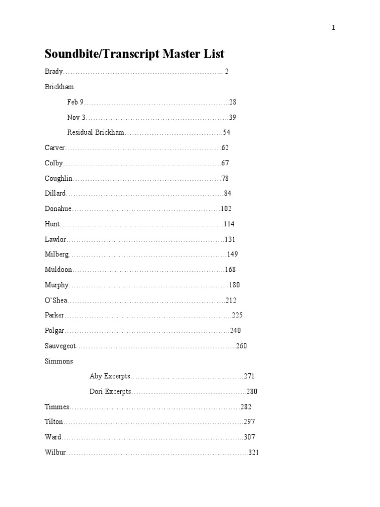 CIA Speaks - Master Transcripts | PDF | Viet Cong | Indochina Wars