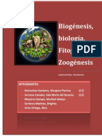 Biogenesis Biologia Fitogenesis y Zoologia